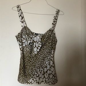 Silk JCREW cami python print Tawny Olive